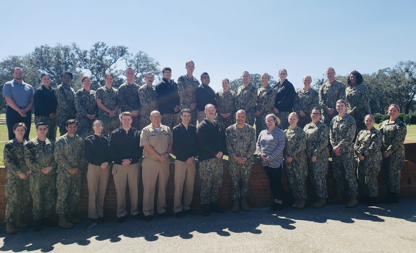 Rear Adm. David G. Wilson meets with Southeast personnel.