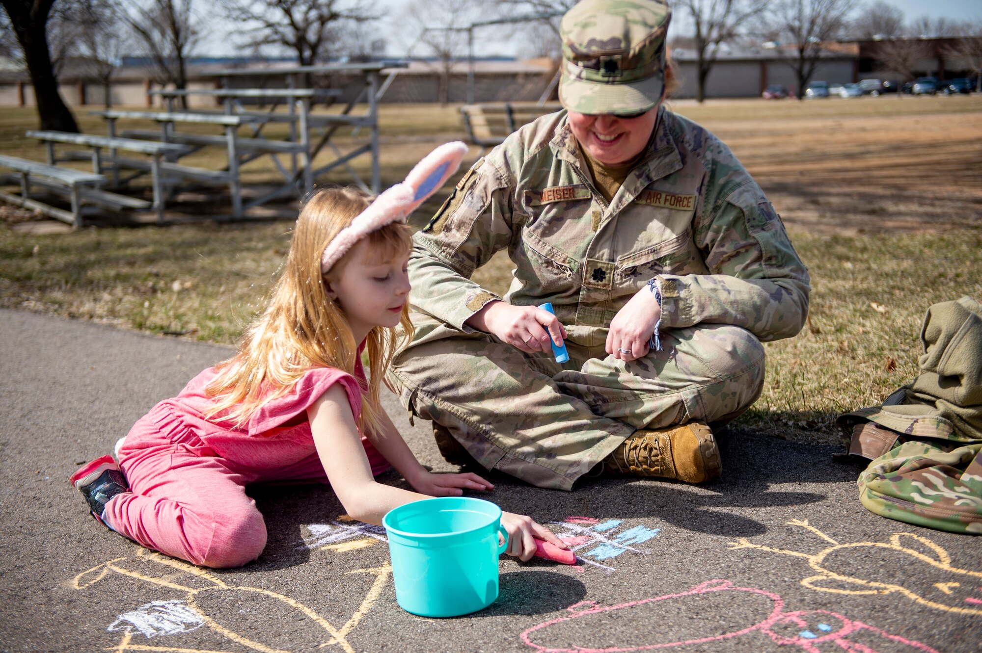 Airmen and their family members from the 133rd Airlift Wing participated in Easter-themed activities in St. Paul, Minn., April 9, 2022. The event was hosted by wing key volunteers, Contact Club members, and the Airmen and Family Readiness Program.