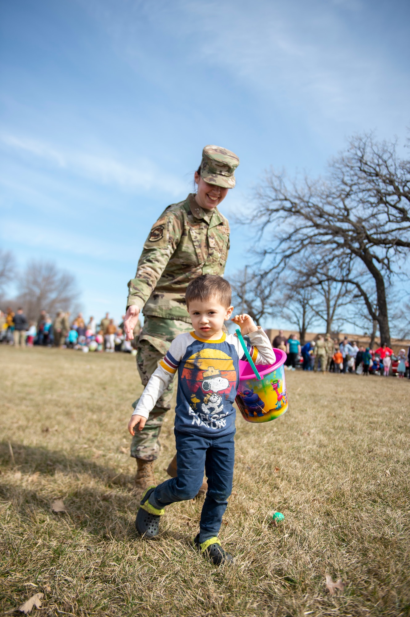 Airmen and their family members from the 133rd Airlift Wing participated in Easter-themed activities in St. Paul, Minn., April 9, 2022. The event was hosted by wing key volunteers, Contact Club members, and the Airmen and Family Readiness Program.