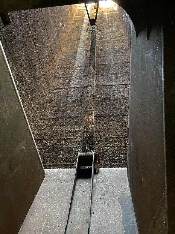 A view of valve in the main chamber of Wilson Lock on the Tennessee River in Florence, Alabama on April 7, 2022.