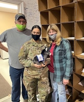 Spc. Nicole Mota and volunteers at Feeding America Kentucky's Heartland