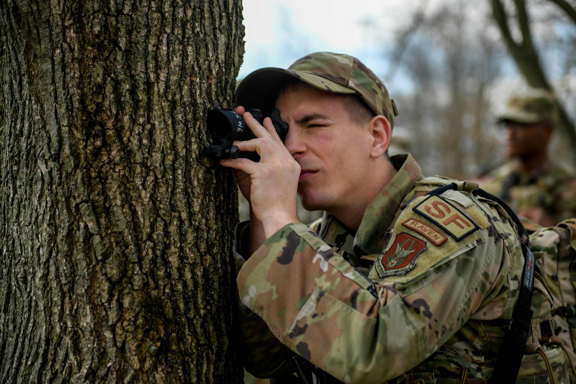 Air Force Reserve Command Defenders assigned to the 446th Security Forces Squadron, Joint Base Lewis-McChord, Washington, completed the two-week Integrated Defense Leadership Course, based at YARS and using training grounds at CJAG, in March 2022.