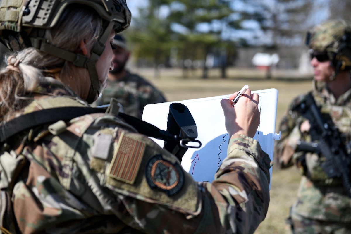 Air Force Reserve Command Defenders assigned to the 446th Security Forces Squadron, Joint Base Lewis-McChord, Washington, completed the two-week Integrated Defense Leadership Course, based at YARS and using training grounds at CJAG, in March 2022.