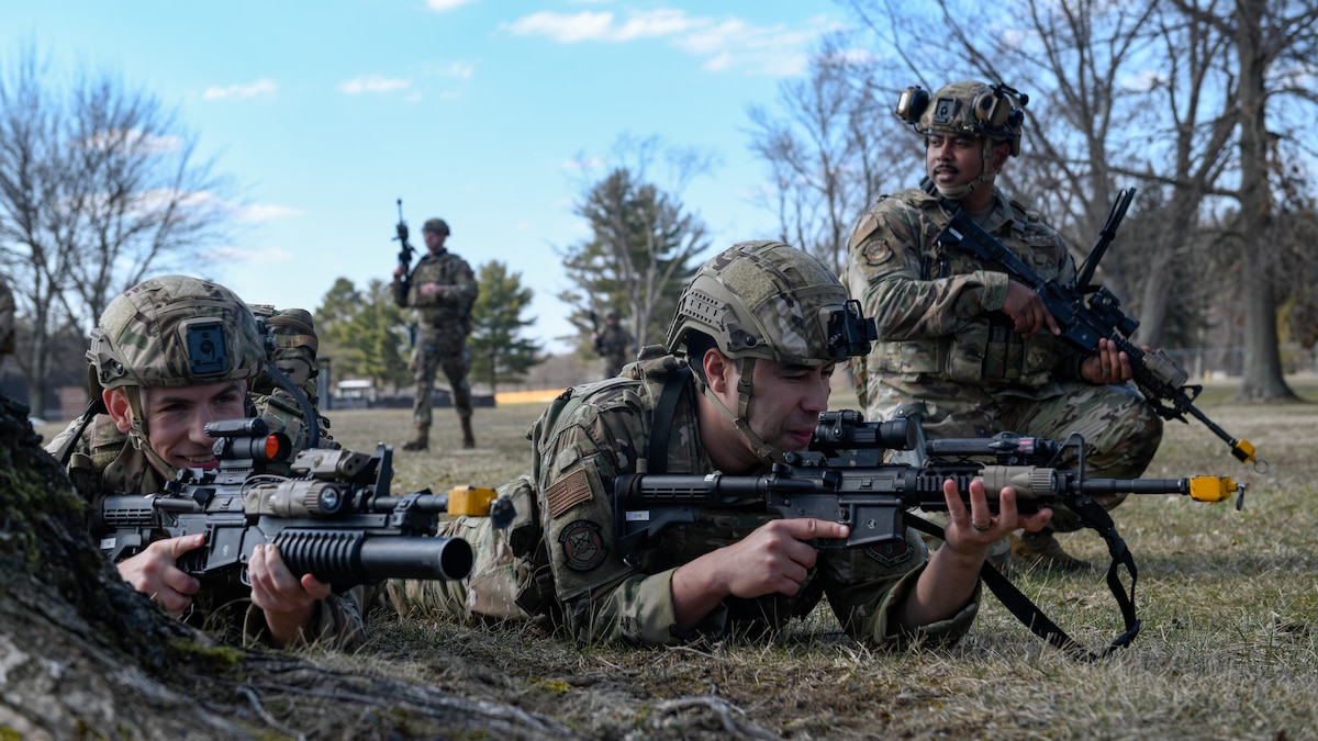 Air Force Reserve Command Defenders assigned to the 446th Security Forces Squadron, Joint Base Lewis-McChord, Washington, completed the two-week Integrated Defense Leadership Course, based at YARS and using training grounds at CJAG, in March 2022.