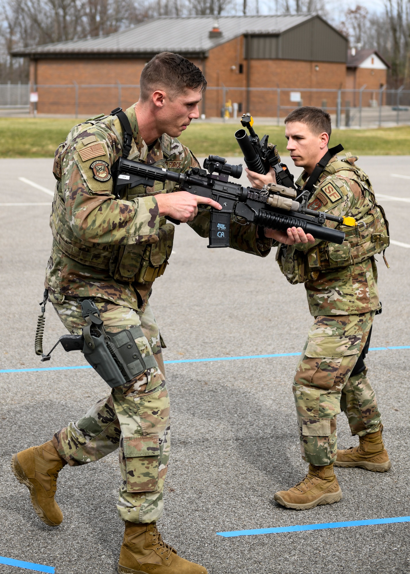 Air Force Reserve Command Defenders assigned to the 446th Security Forces Squadron, Joint Base Lewis-McChord, Washington, completed the two-week Integrated Defense Leadership Course, based at YARS and using training grounds at CJAG, in March 2022.
