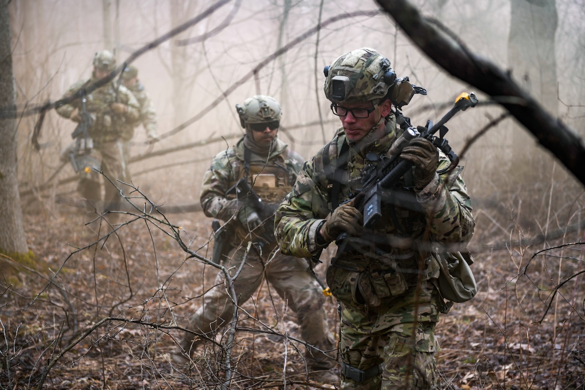 Air Force Reserve Command Defenders assigned to the 446th Security Forces Squadron, Joint Base Lewis-McChord, Washington, completed the two-week Integrated Defense Leadership Course, based at YARS and using training grounds at CJAG, in March 2022.