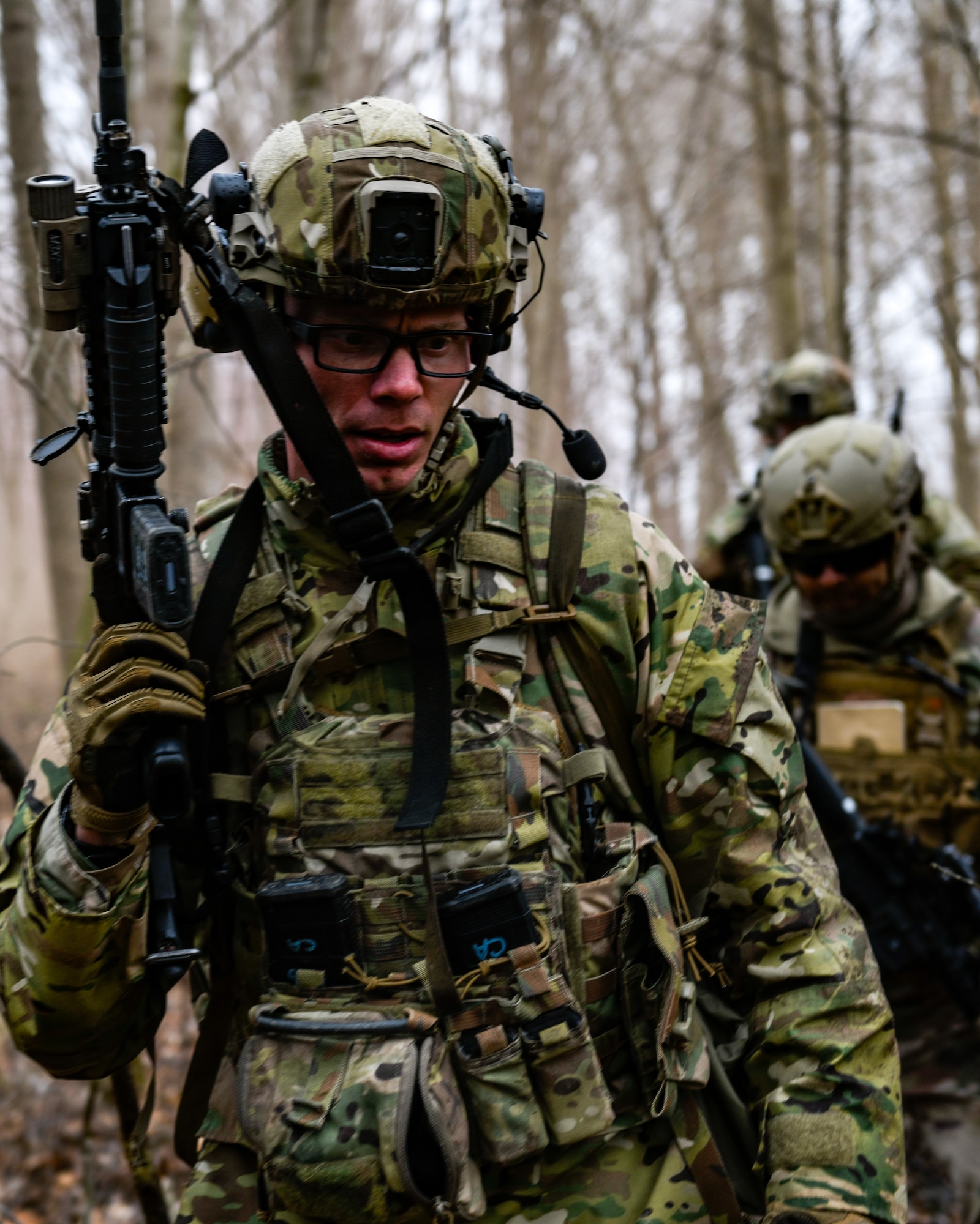 Air Force Reserve Command Defenders assigned to the 446th Security Forces Squadron, Joint Base Lewis-McChord, Washington, completed the two-week Integrated Defense Leadership Course, based at YARS and using training grounds at CJAG, in March 2022.