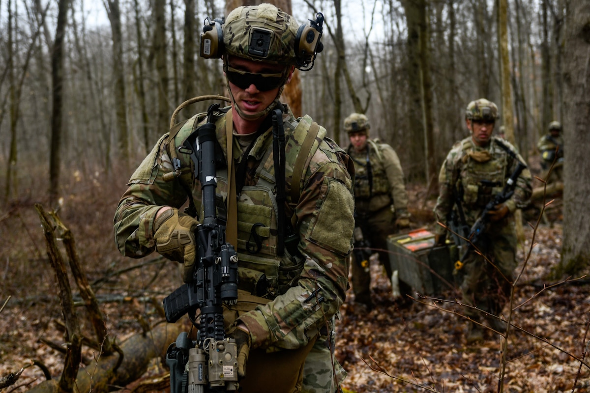Air Force Reserve Command Defenders assigned to the 446th Security Forces Squadron, Joint Base Lewis-McChord, Washington, completed the two-week Integrated Defense Leadership Course, based at YARS and using training grounds at CJAG, in March 2022.