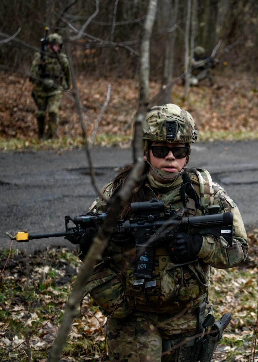 Air Force Reserve Command Defenders assigned to the 446th Security Forces Squadron, Joint Base Lewis-McChord, Washington, completed the two-week Integrated Defense Leadership Course, based at YARS and using training grounds at CJAG, in March 2022.