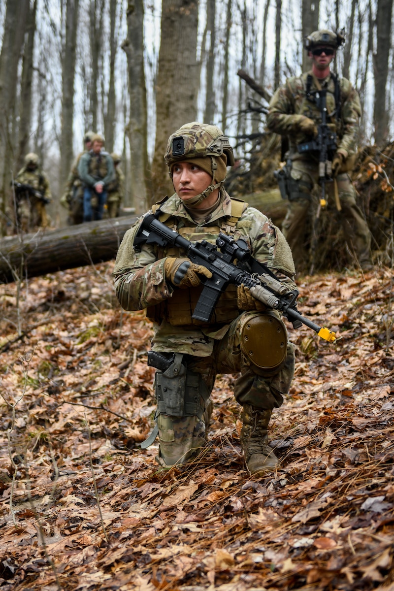 Air Force Reserve Command Defenders assigned to the 446th Security Forces Squadron, Joint Base Lewis-McChord, Washington, completed the two-week Integrated Defense Leadership Course, based at YARS and using training grounds at CJAG, in March 2022.