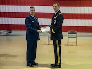 Brig. Gen. Charles Lee Knowles retired after 35 years of service in the Alaska Army National Guard during a ceremony on Joint Base Elmendorf-Richardson, April 10, 2022. A born and raised Alaskan, Knowles joined in 1987 and received his commission as an infantry officer in 1995. He served many years in the 297th Infantry Battalion, and went on to serve as the chief of staff for the AKARNG, commander of the Alaska Army National Guard’s Recruiting and Retention Battalion and commander of the 297th Battlefield Surveillance Brigade. (U.S. Army National Guard photo by Spc. Grace Nechanicky)