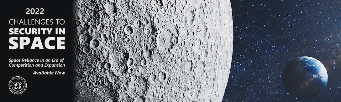 Graphic depicting moon and space background