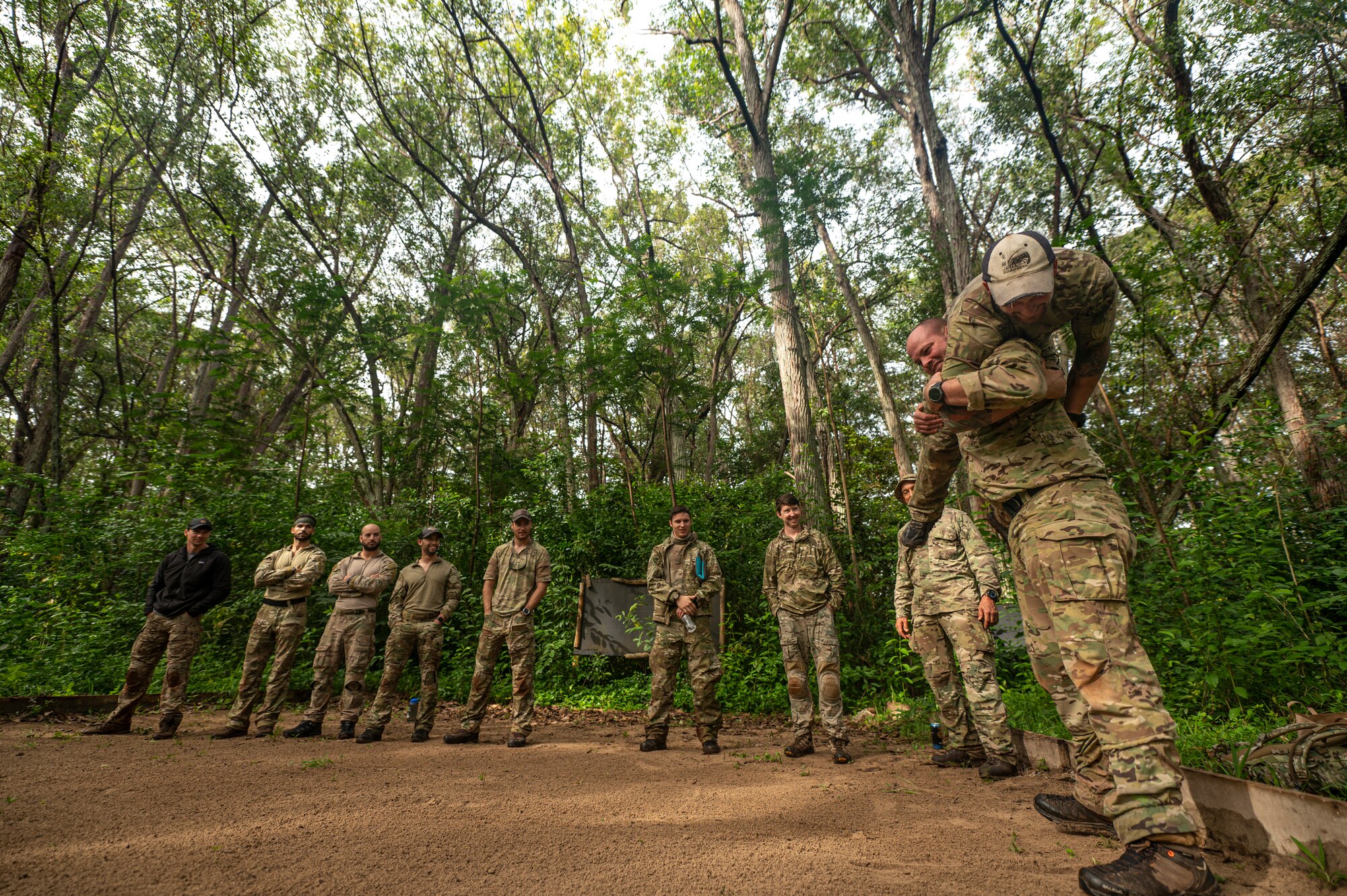 Photo of man carrying Airman