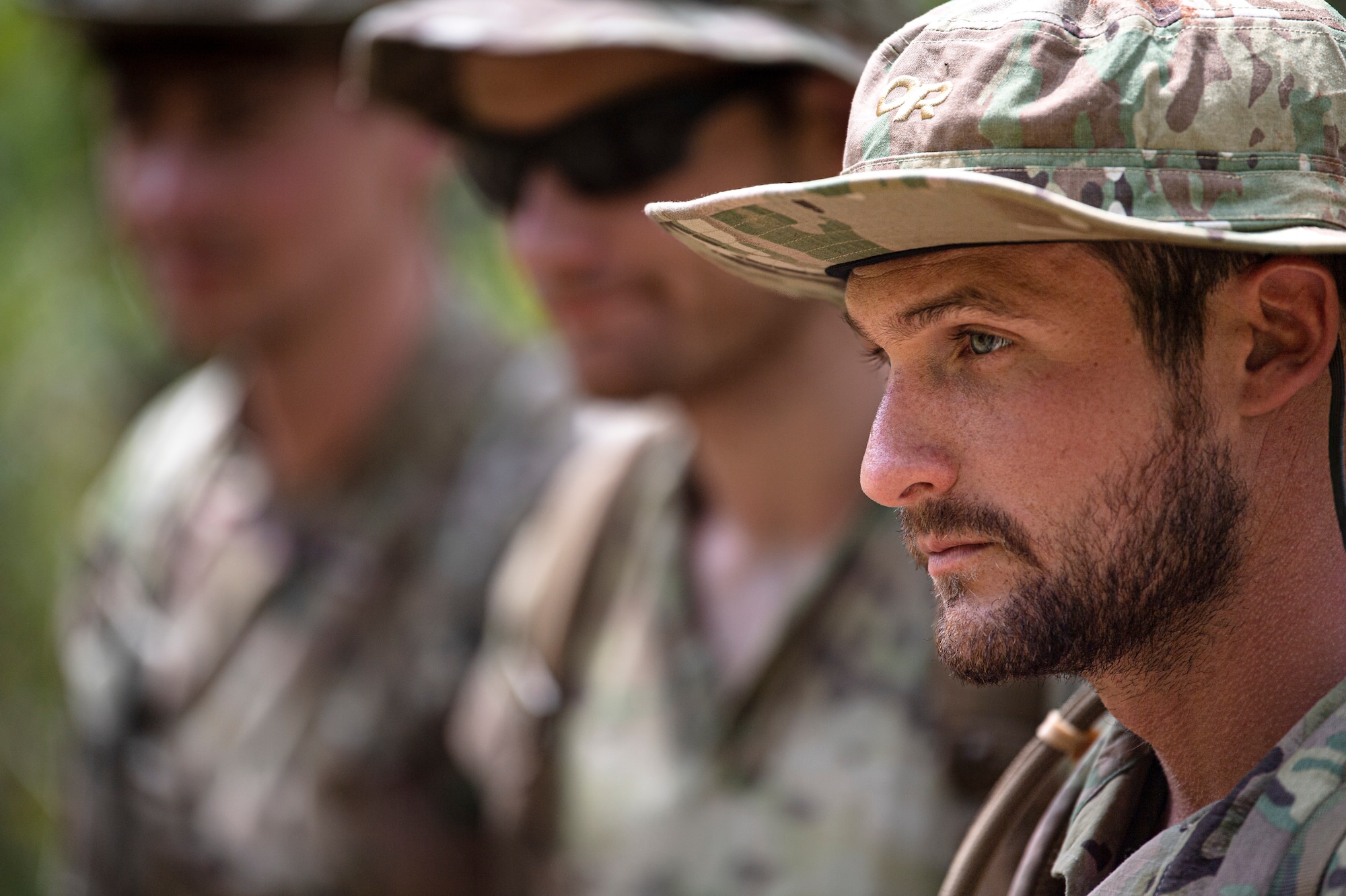 Photo of Airmen in the jungle