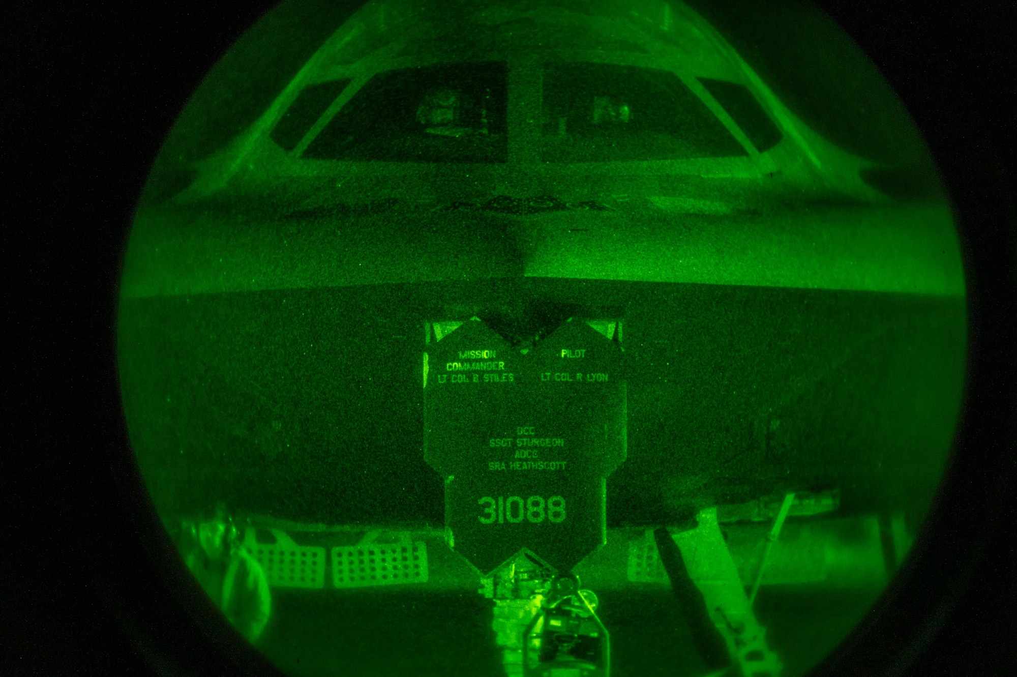 A B-2 Spirit taxis on the runway prior to night time flying operations as part of Exercise Agile Tiger April 5, 2022 at Whiteman Air Force Base, Missouri. Exercise Agile Tiger gave Team Whiteman the opportunity to practice operational unpredictability, while assuring our partners and allies that we are postured to execute nuclear operations and global strike anytime, anywhere. (United States Air Force Photo by Airman 1st Class Devan Halstead)