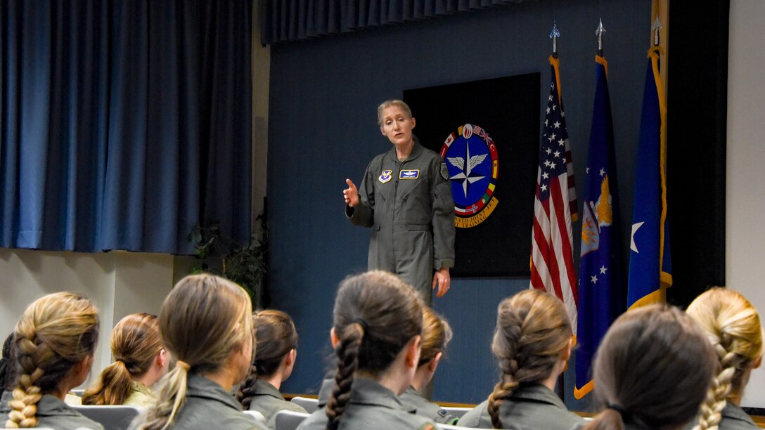 Maj. Gen. Jeannie Leavitt visits Sheppard AFB