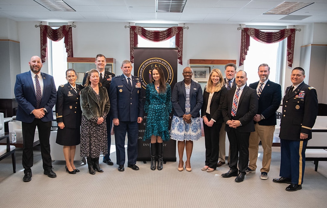 Jen Easterly receiving the 2022 Admiral Grace Hopper Award