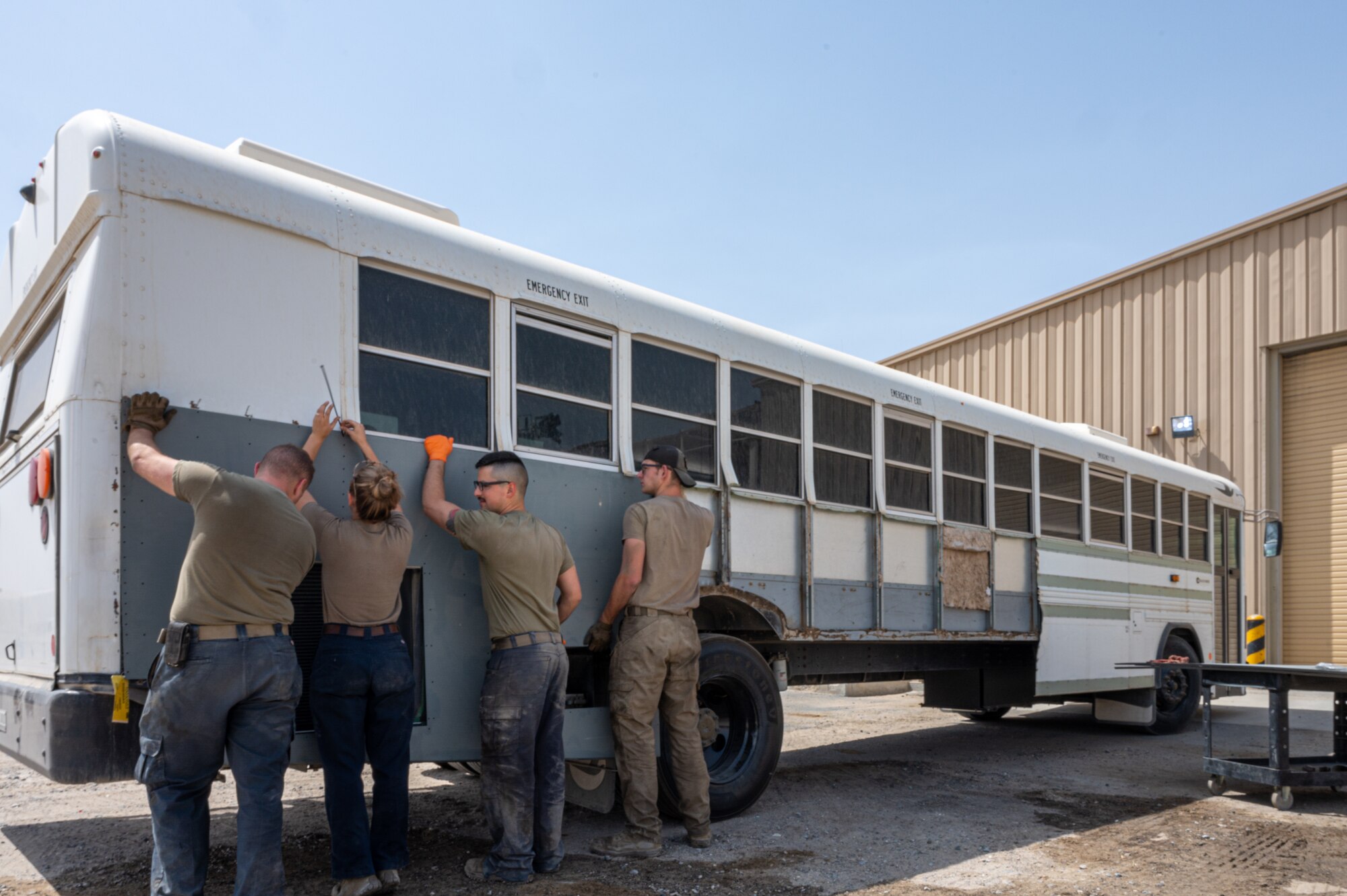 The 386th Expeditionary Logistics Readiness Squadron's vehicle maintenance section provides customer service, fleet management analysis and materiel control that contributes to the mission as they each manage different phases of the assets’ lifecycle at Ali Al Salem Air Base.