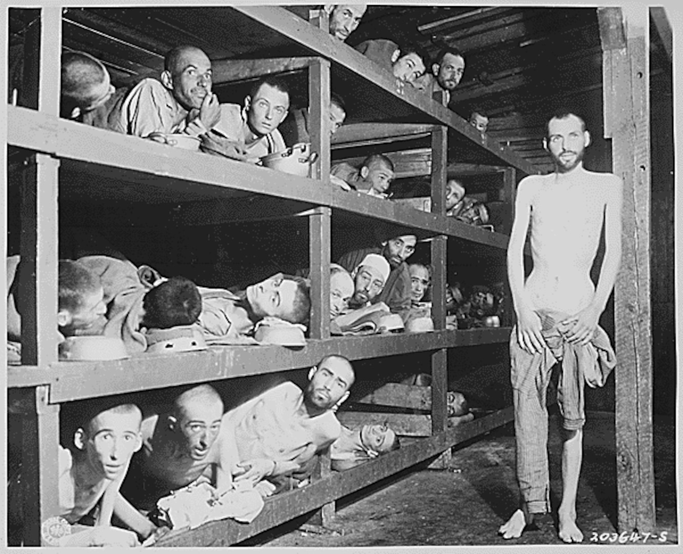 Concentration camp photo from 1945.
