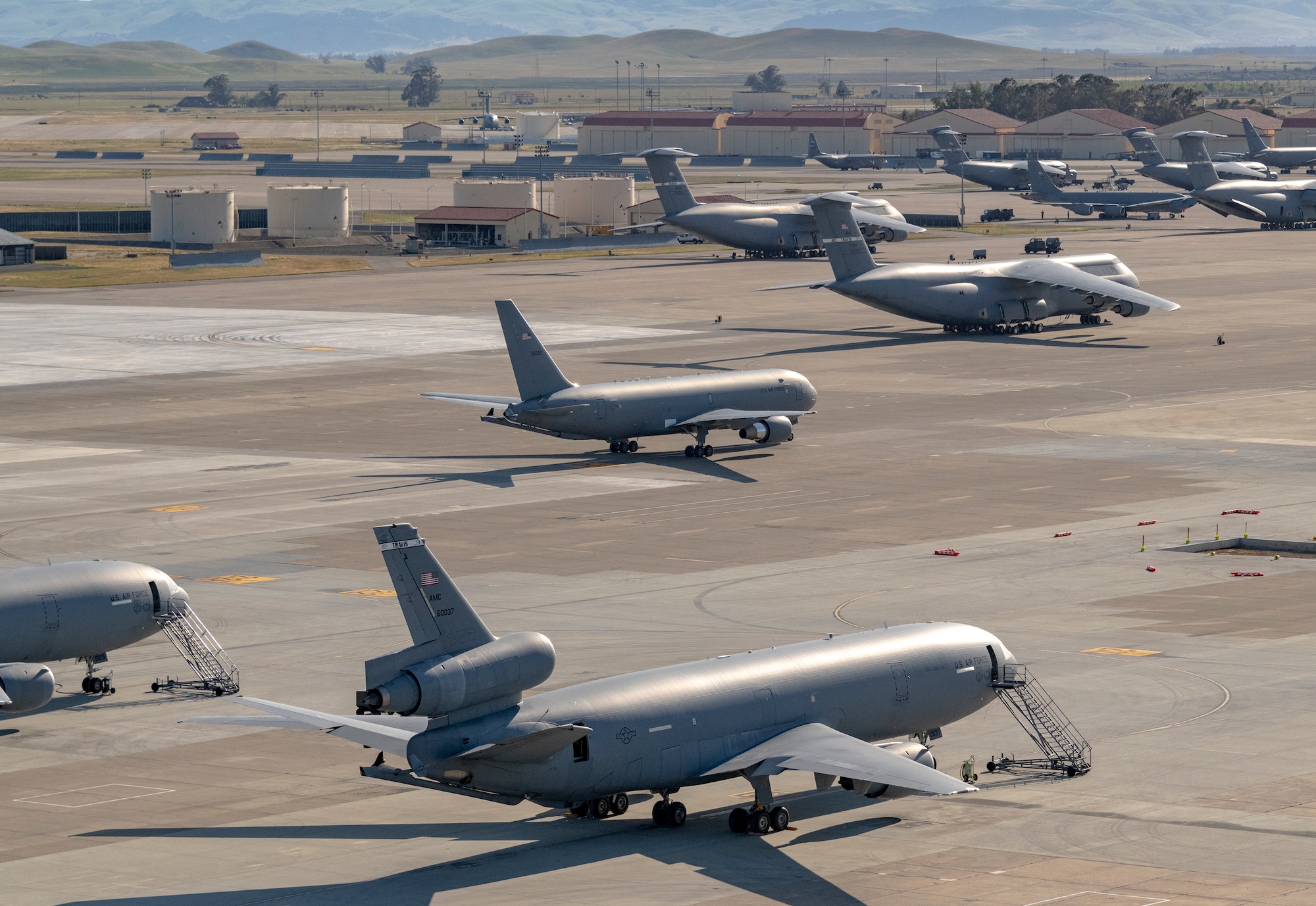 airplanes on the flight line