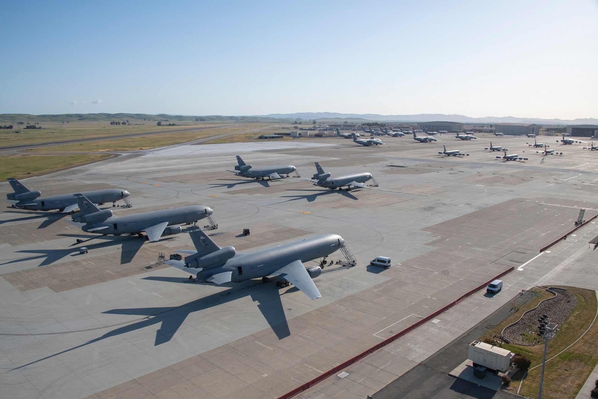airplanes on the flight line