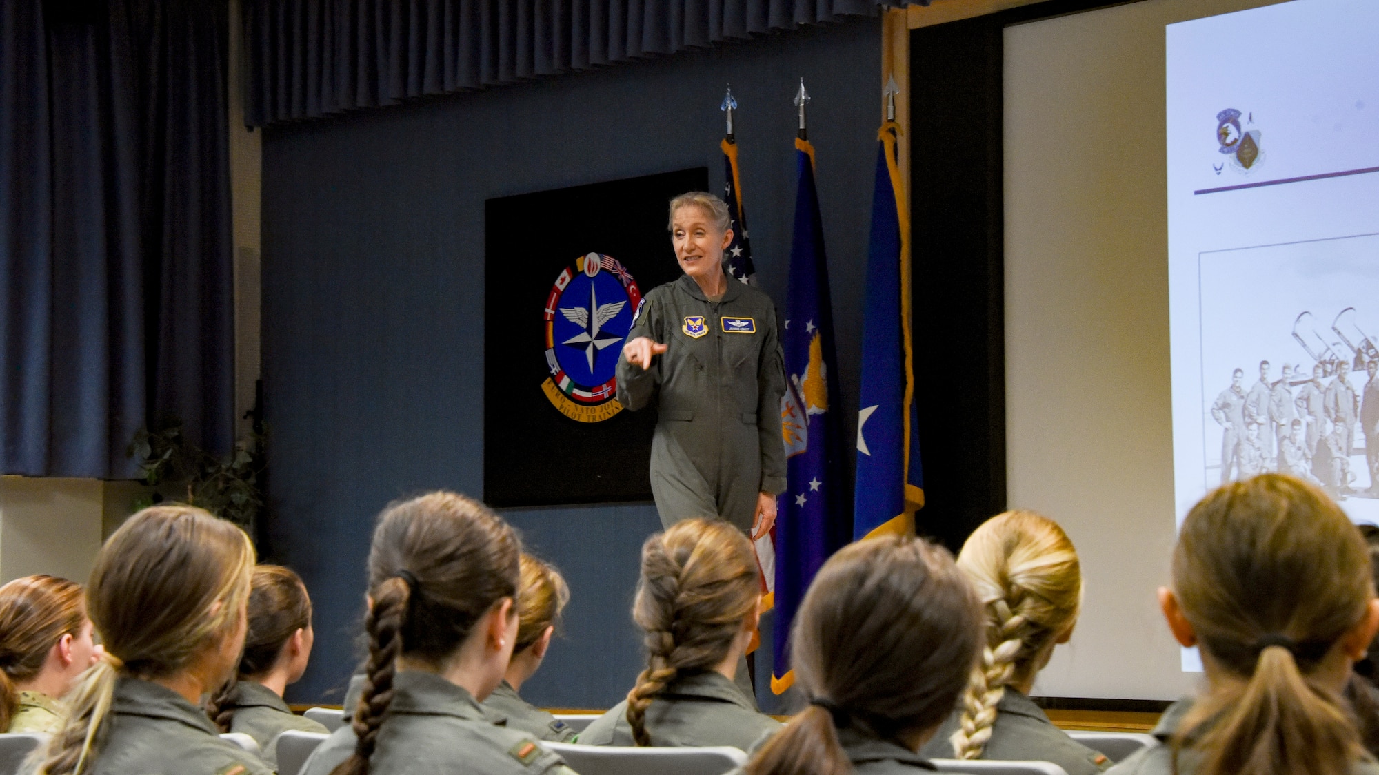 Maj. Gen. Jeannie Leavitt visits Sheppard AFB