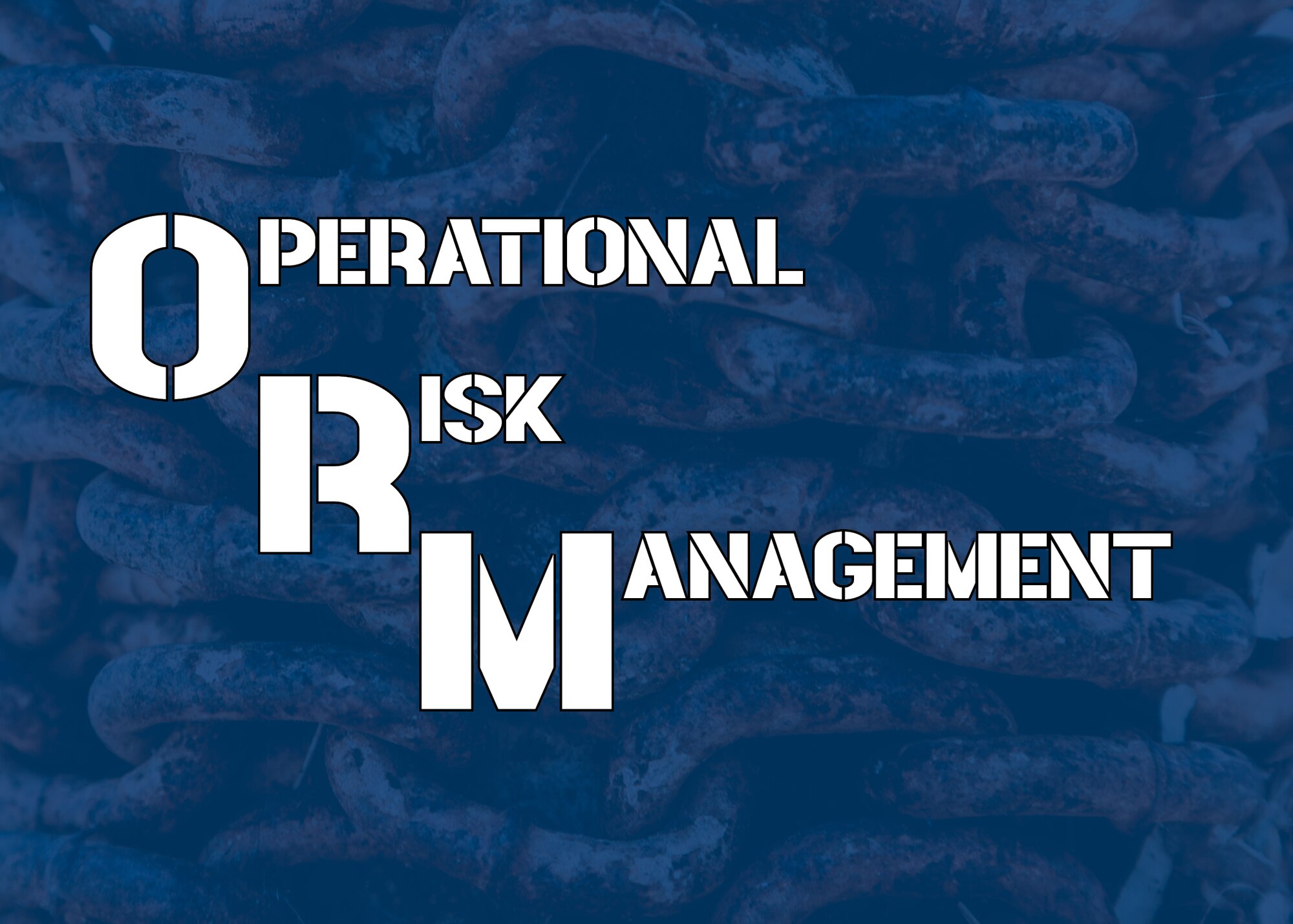 graphic displaying Operational Risk Management on a blue background