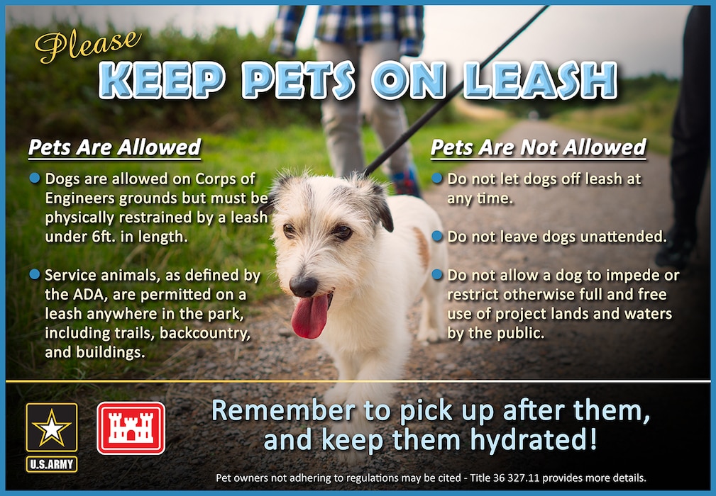 As you visit our great outdoors this Spring, we want to remind you pet's are welcome, but should always be on a leash! Don't forget to take bags and pick up after them - you wouldn't want to step in that, so please treat others the same.