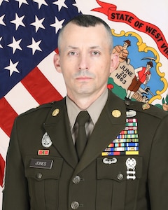 Official photo of Command Sgt. Maj. James D. Jones, West Virginia National Guard Senior Enlisted Leader.