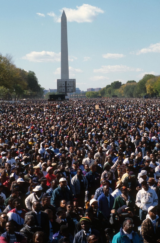 The Million Man March, October 16, 1995, in Washington, DC (Mark Reinstein)