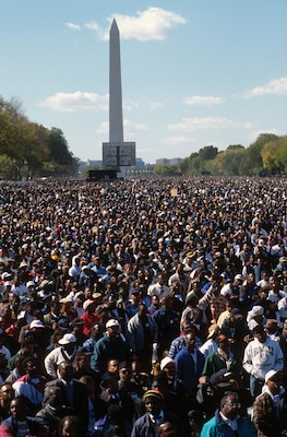 The Million Man March, October 16, 1995, in Washington, DC (Mark Reinstein)