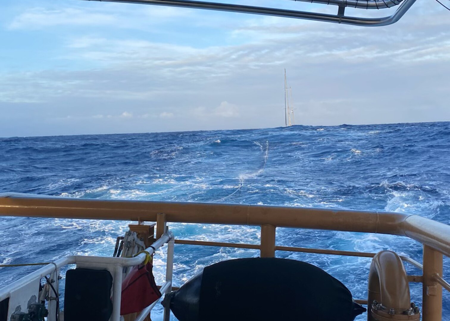 Coast Guard Assists 4 Mariners Aboard Disabled Vessel 180 Miles off Hawaii