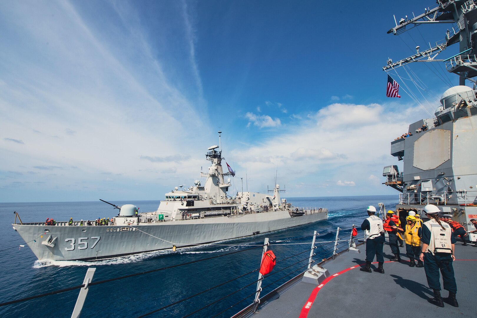 USS Momsen Conducts Underway Operations with Indonesian Navy