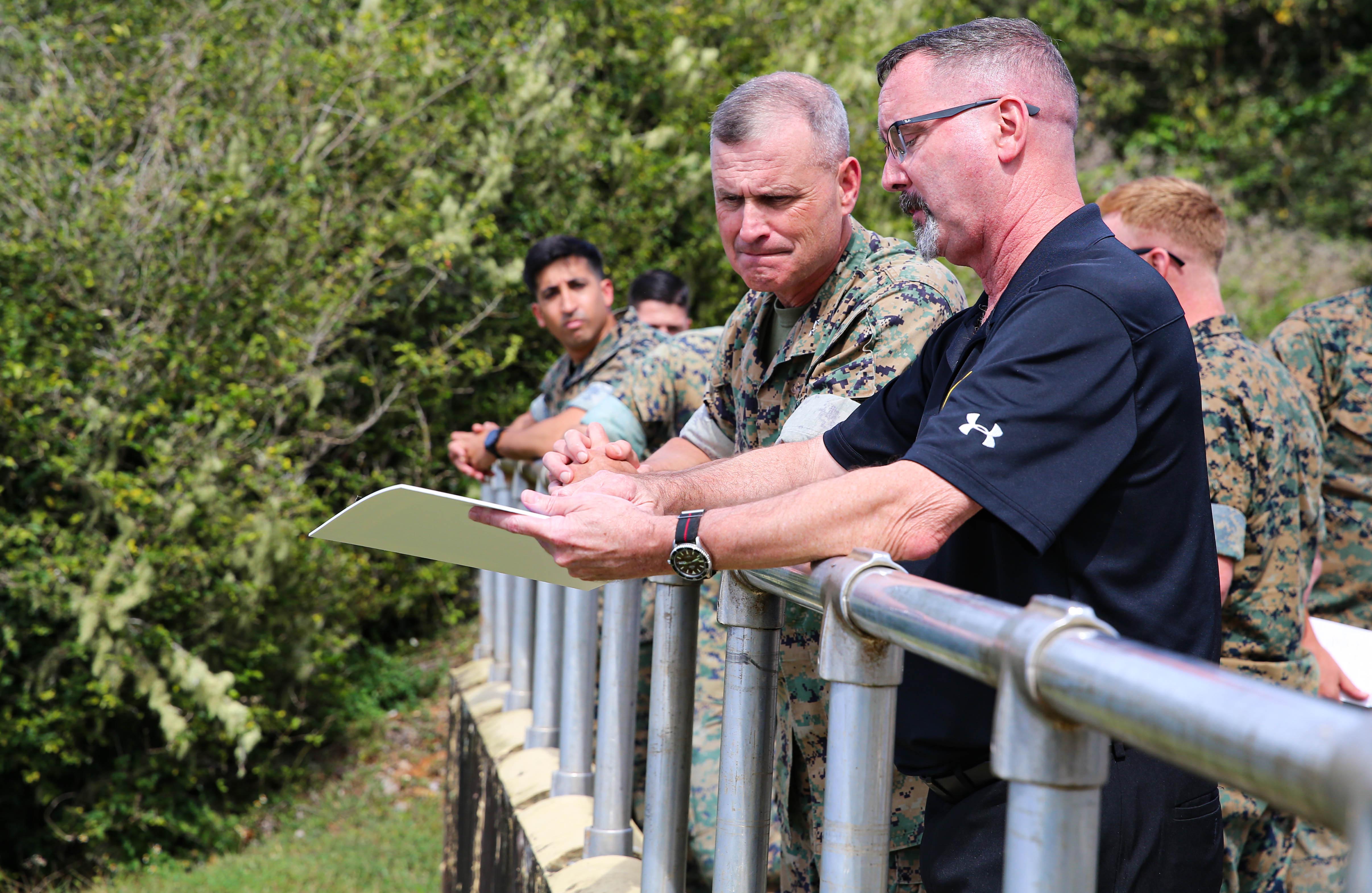 Photo of brief being given