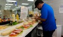 Staff from Orote Commissary Deli bakery prepare fresh sandwiches for service members and customers during the lunch rush Dec. 3