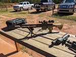 The Squad Designated Marksmanship Rifle being tested on the range. (U.S. Air Force photo/Shaun Ferguson)