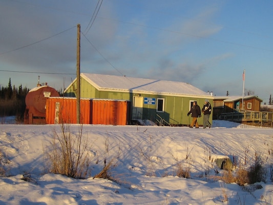 The U.S. Army Corps of Engineers – Alaska District worked with the Alaska Army National Guard, state and local community to divest this facility in Koyukuk, Alaska. Real estate specialists researched information about the building from 1983 to properly terminate the leases and transfer ownership of the property to the local village.