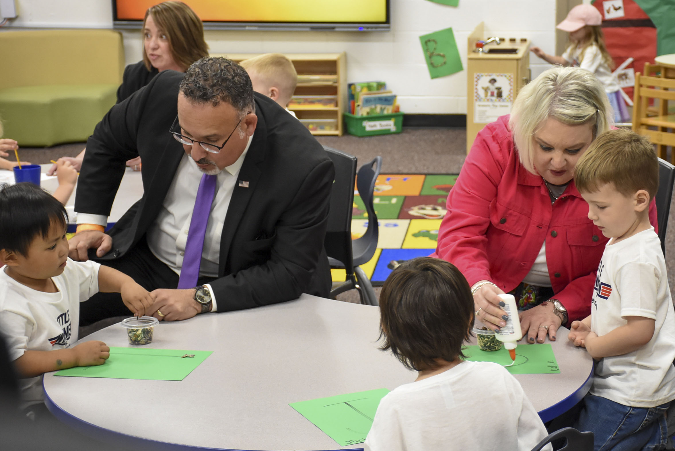 First Lady visits Whiteman Elementary and Knob Noster High School