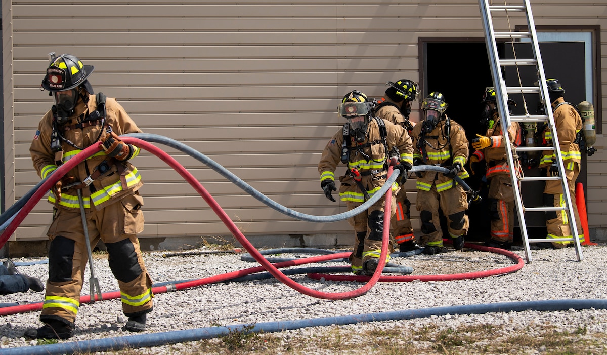Structural fire training:  Gear up