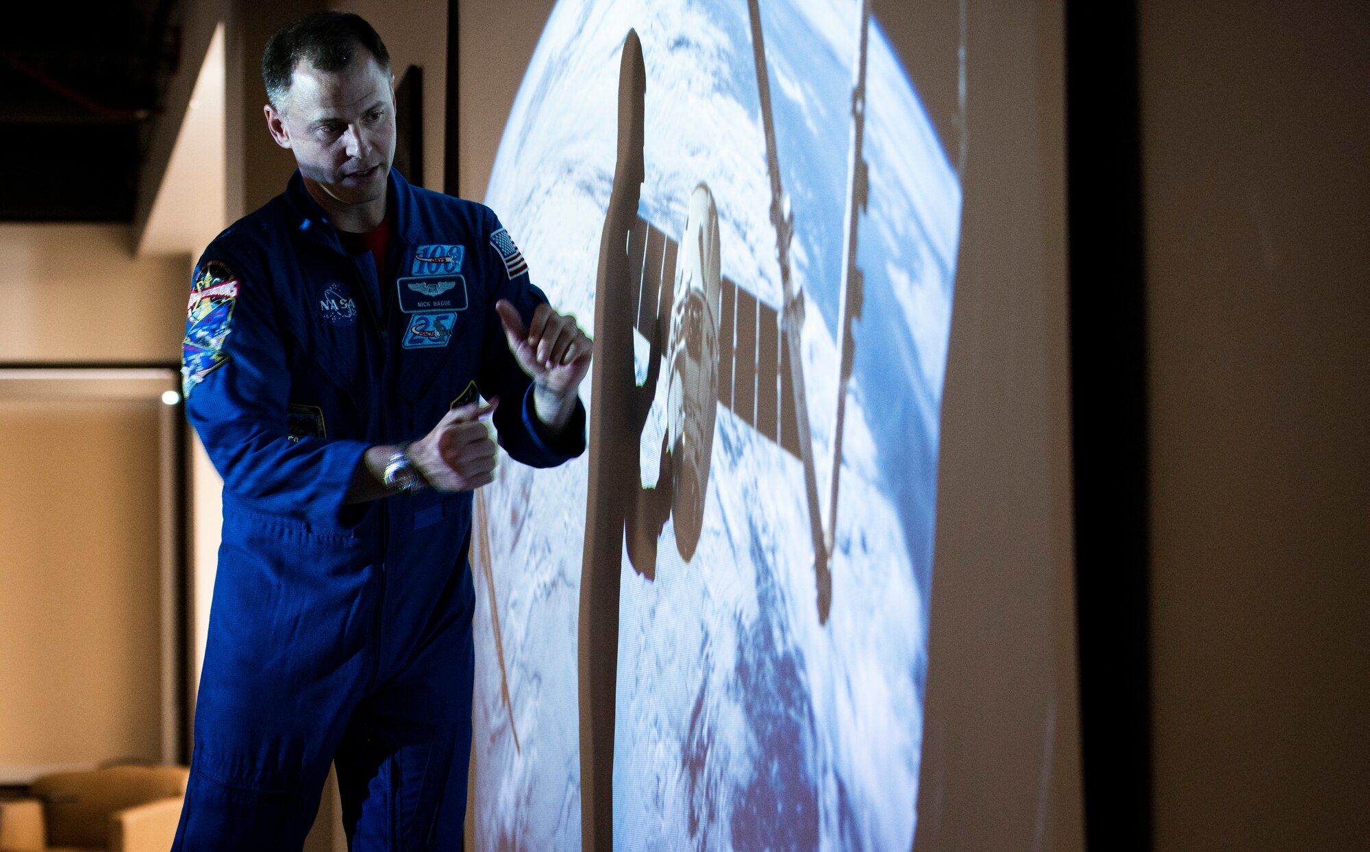 Col. Hague talking about his space experience