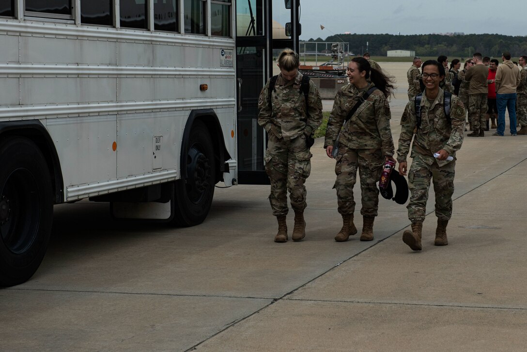 Airmen return home