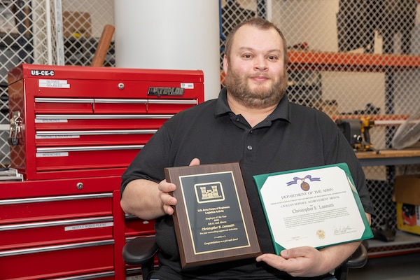 GALVESTON, Texas -- Chris Lannutti, of the U.S. Army Corps of Engineers (USACE) Galveston District, was named USACE Logistics Activity's "Employee of the Year" for 2021. “I was very appreciative and surprised,” said Lannutti, who serves as the District’s logistics management specialist. He credited his success to the efforts of his coworkers. With the departure of a teammate in 2020 and two retirements since then, Lannutti said keeping logistics up to par has been an all-hands effort.