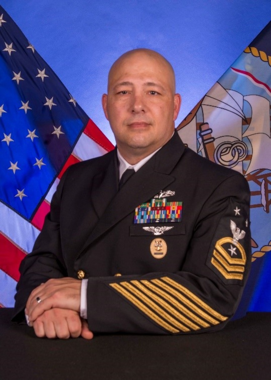 Official studio photo of CMDCM Michael G. Smith