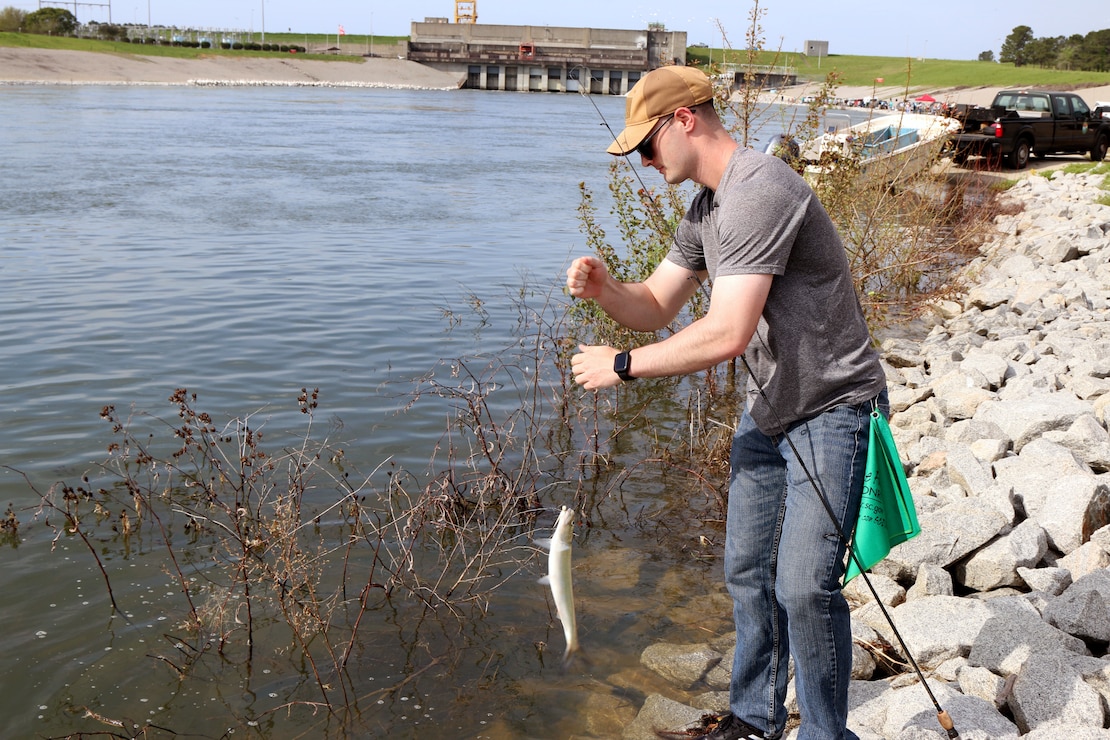 The U.S. Army Corps of Engineers, Charleston District, in partnership with the S.C. Department of Natural Resources, hosted the 8th Annual Wounded Warriors and Veterans fishing day at the Cooper River Rediversion Dam in St. Stephen.
