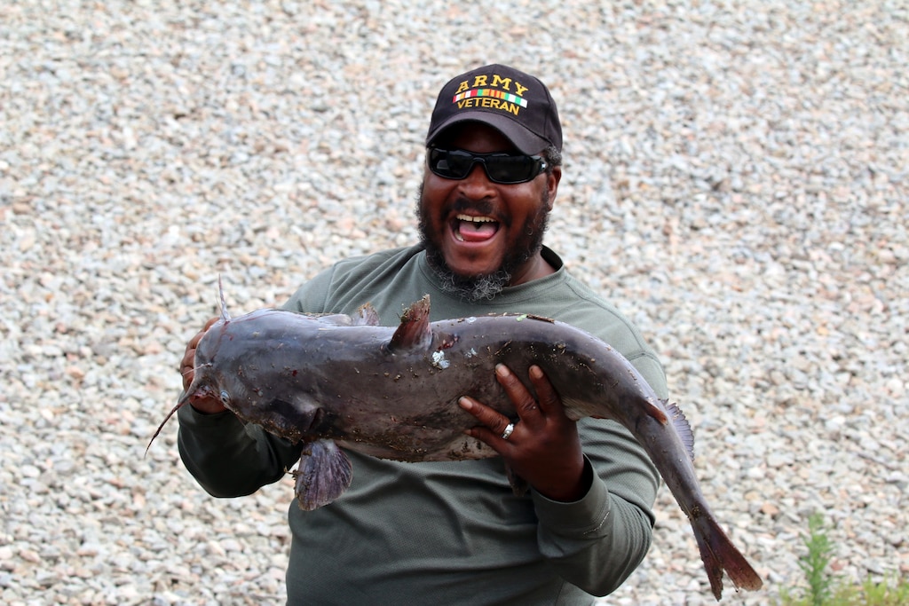 The U.S. Army Corps of Engineers, Charleston District, in partnership with the S.C. Department of Natural Resources, hosted the 8th Annual Wounded Warriors and Veterans fishing day at the Cooper River Rediversion Dam in St. Stephen.
