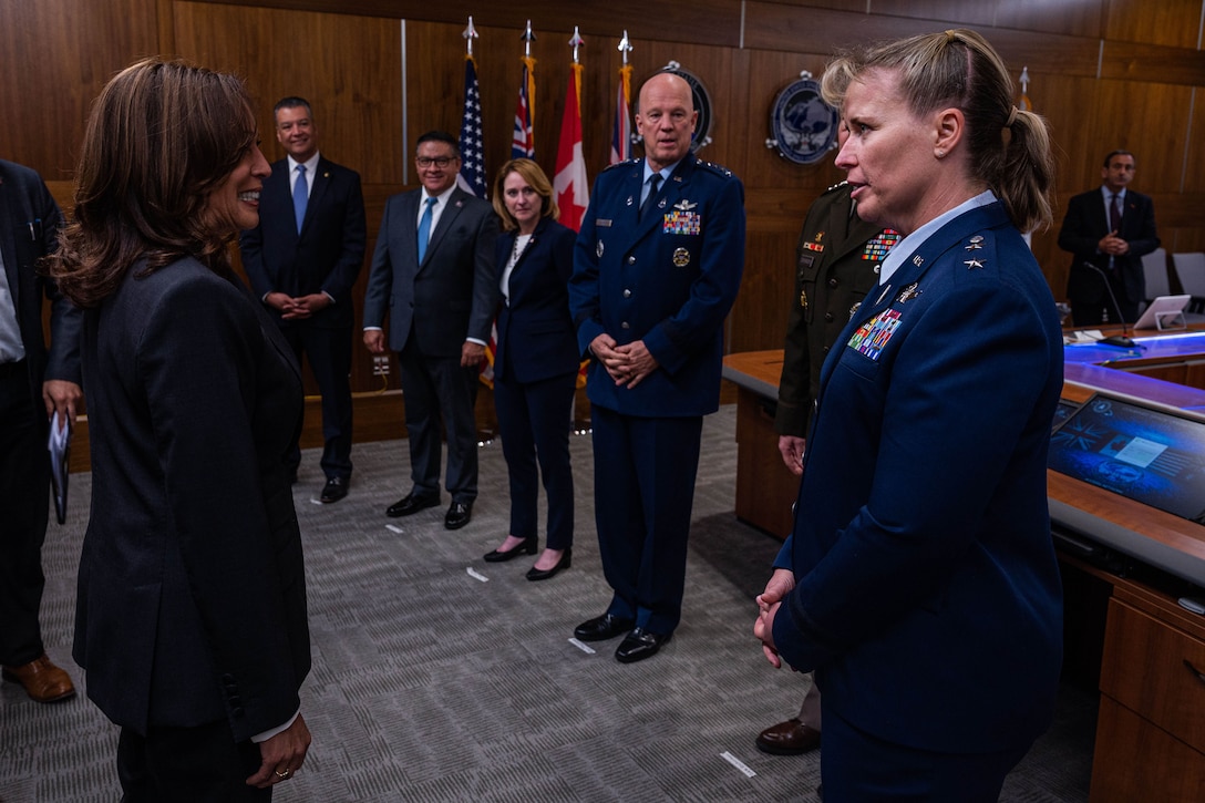 Vice President Harris visits Vandenberg Space Force Base