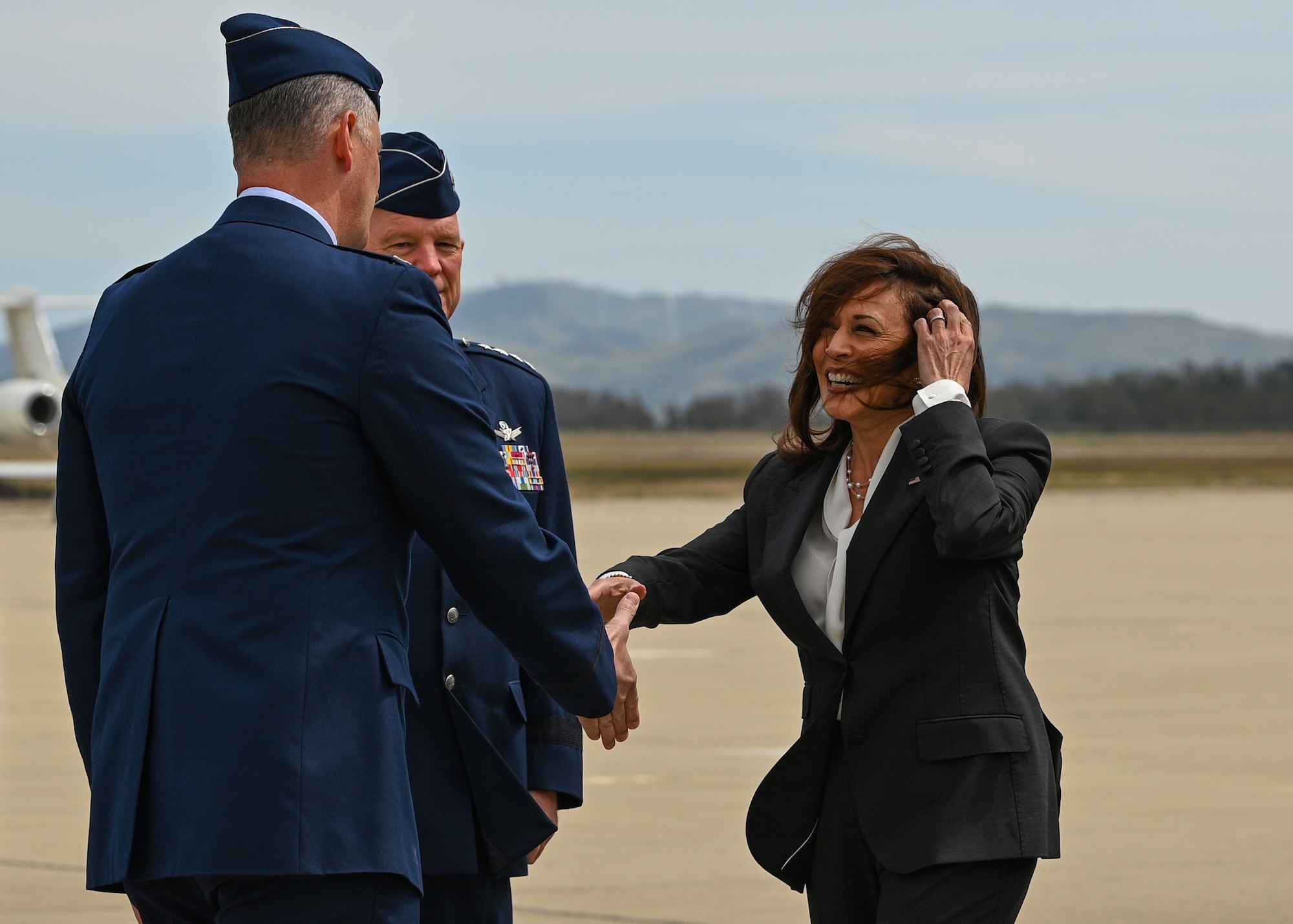 Vice President Harris visits Vandenberg Space Force Base