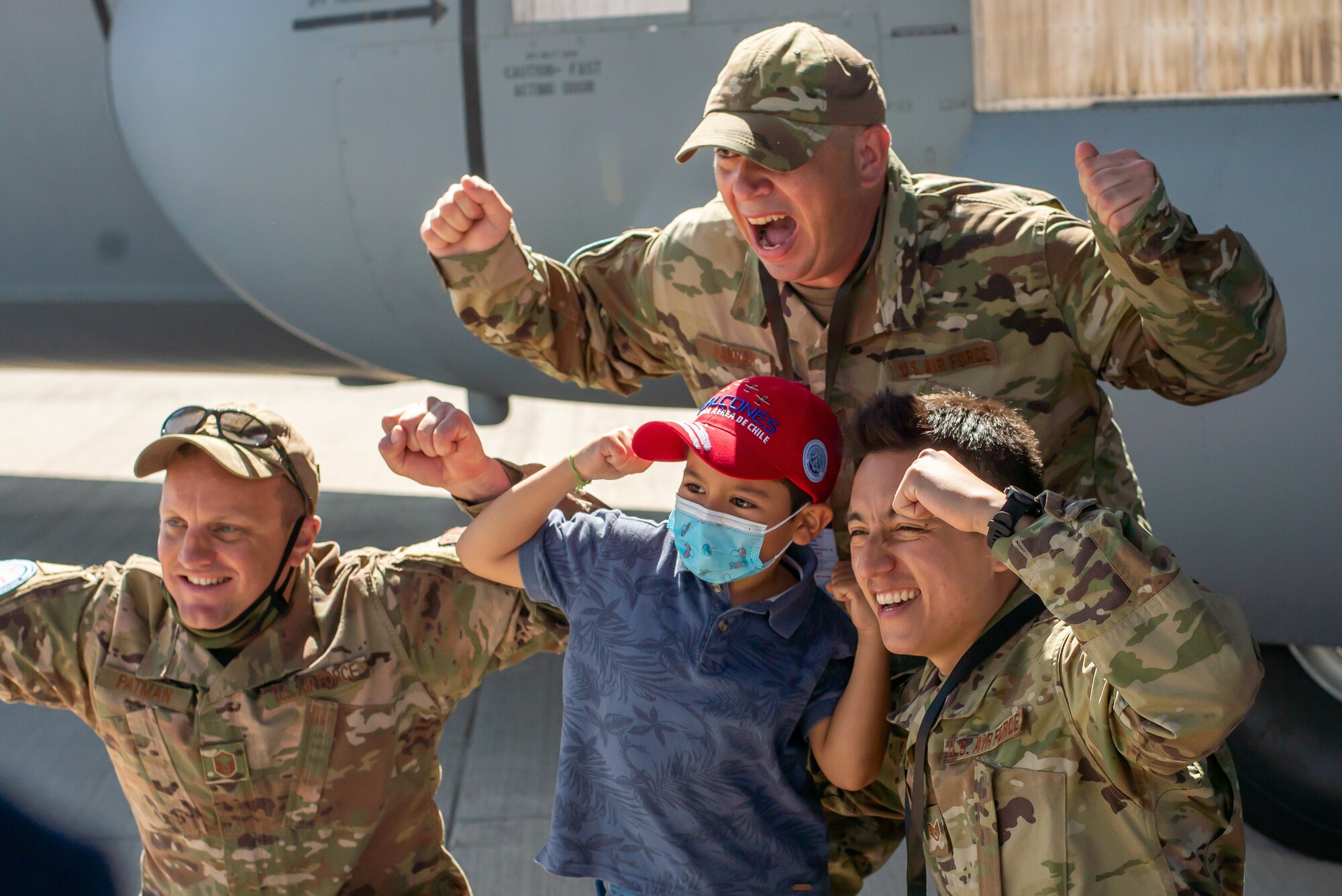 Citizen Airmen pose for a picture during FIDAE 2022.