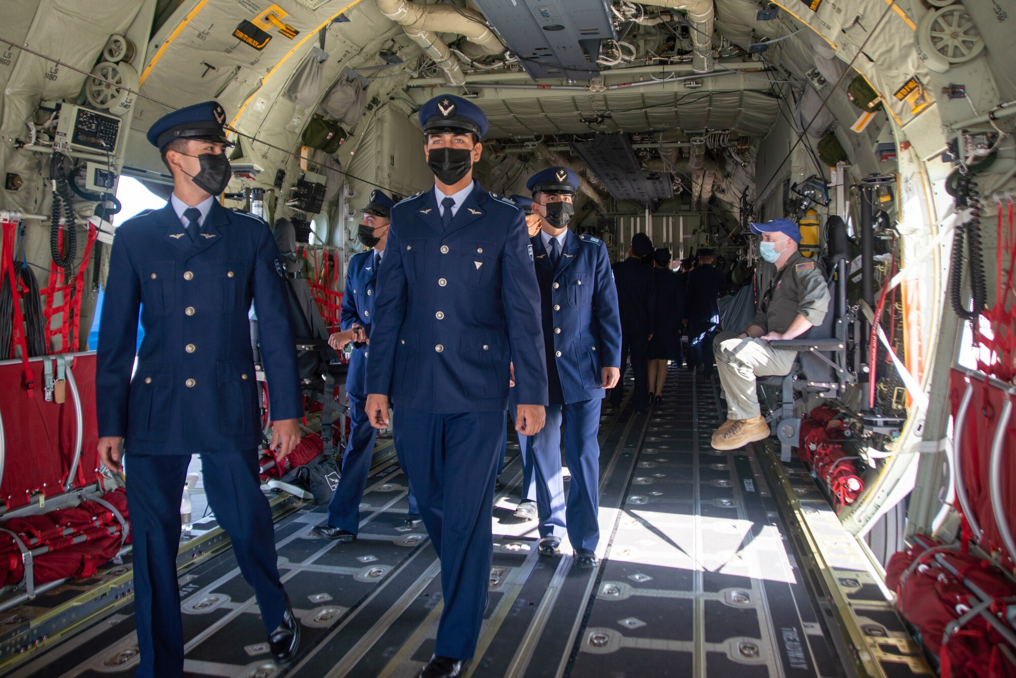 Chilean military tour C-130J during FIDAE Air Show.