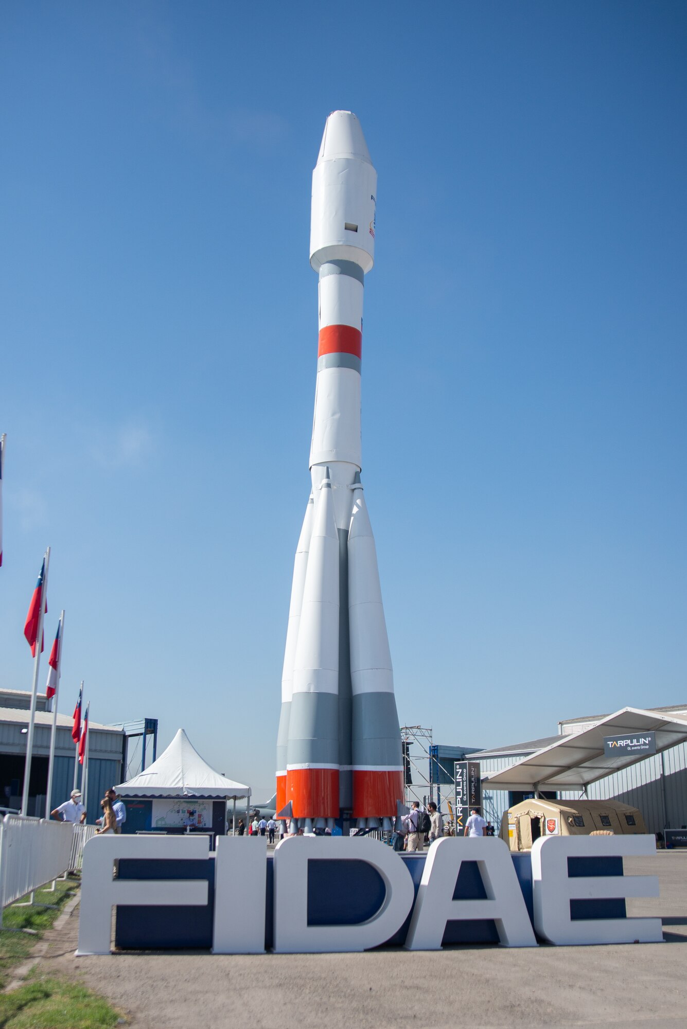 Front entrance of FIDAE Air Show.